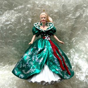 1995 Hallmark Barbie Holiday ornament.